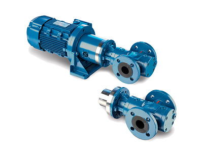 Three Screw Pumps with magnetic coupling